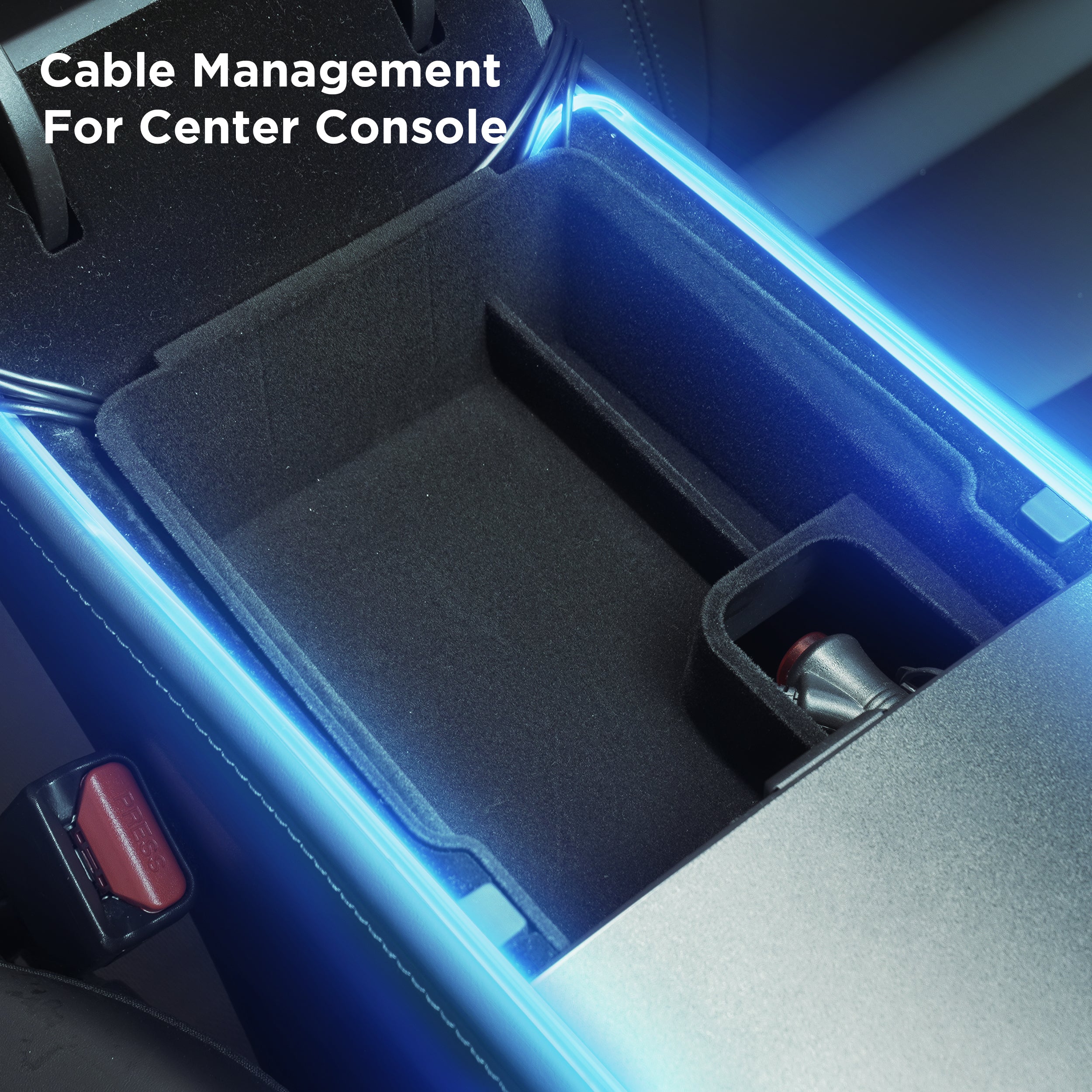For Tesla Model 3 Y Interior Car Neon Lights Center Console
