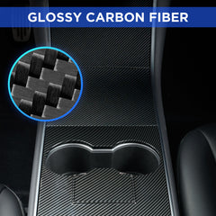 Nestour 2016-2020 Model 3 / Y Console Wrap (Glossy Carbon Fiber)