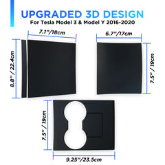 Nestour 2016-2020 Model 3 / Y Console Wrap (Matte Black)
